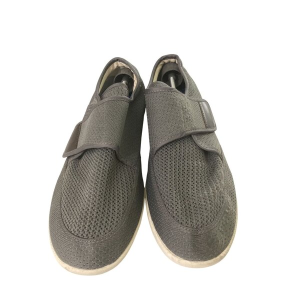 YouYun Mens Size 12 Gray Mesh Adjustable Breathable Slip-On sneakers Shoes - Picture 2 of 8